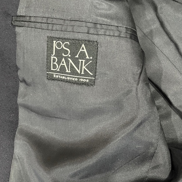 JOS A BANK 100% CASHMERE 2 BUTTON NAVY SPORTSCOAT BLAZER 40 SHORT - Picture 4 of 5